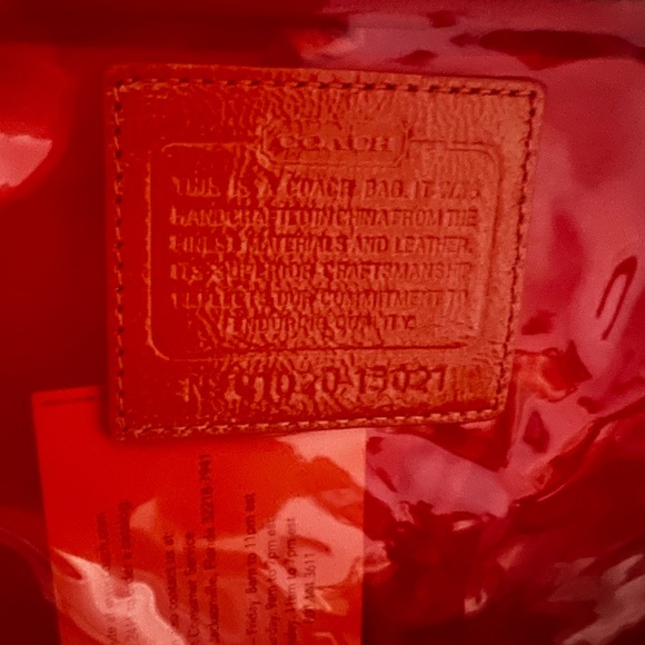 Coach 15021 PVC Metallic Transparent Clear Orange Tote  Rare Plastic Beach Bag - Picture 4 of 15